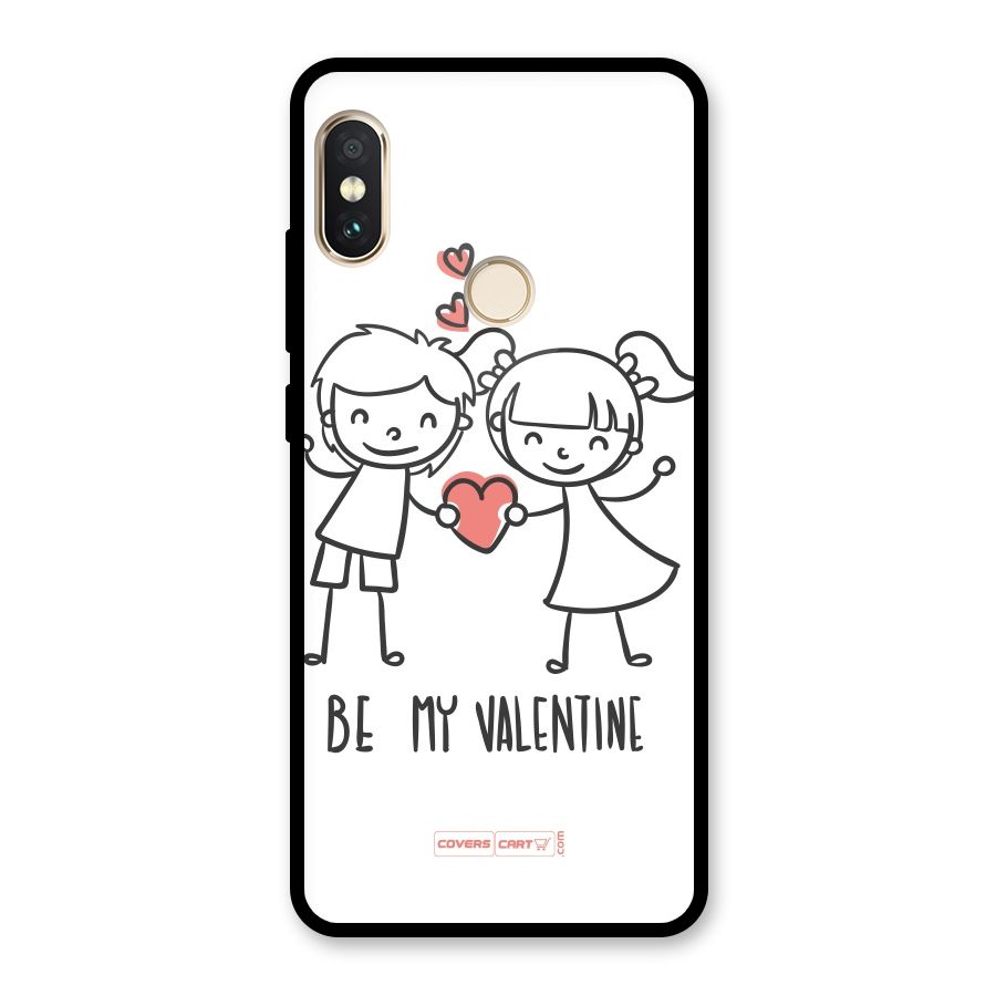 Be My Valentine Glass Back Case for Redmi Note 5 Pro
