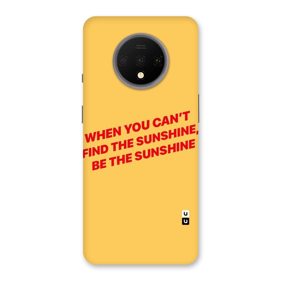 Be The Sunshine Back Case for OnePlus 7T