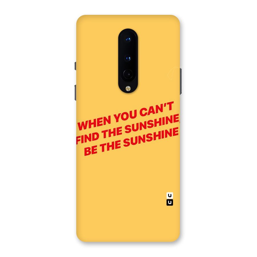 Be The Sunshine Back Case for OnePlus 8