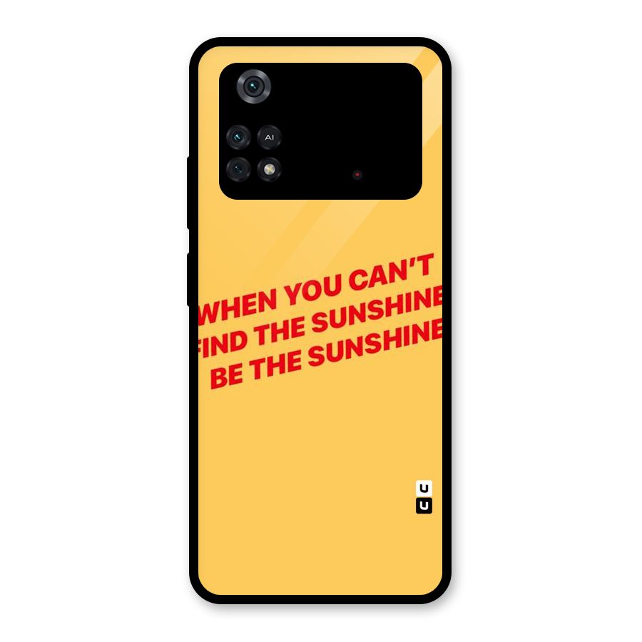 Be The Sunshine Glass Back Case for Poco M4 Pro 4G