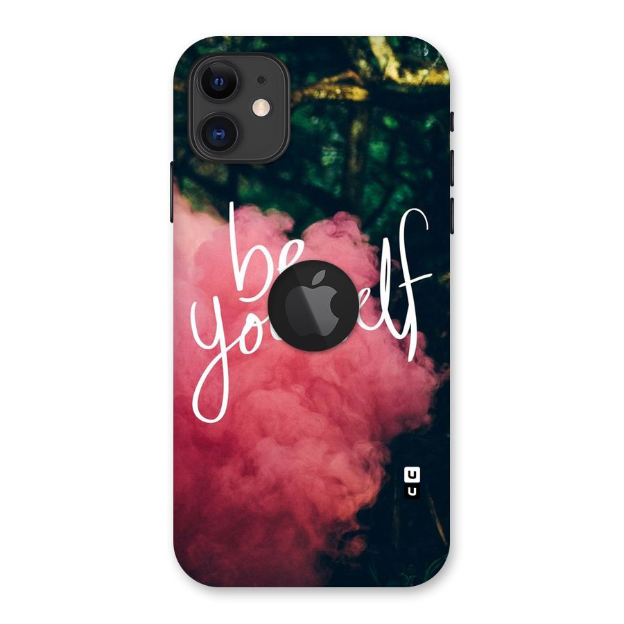 Be Yourself Greens Back Case for iPhone 11 Logo Cut