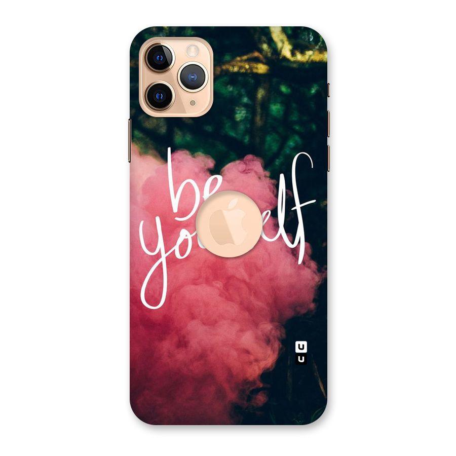 Be Yourself Greens Back Case for iPhone 11 Pro Max Logo Cut