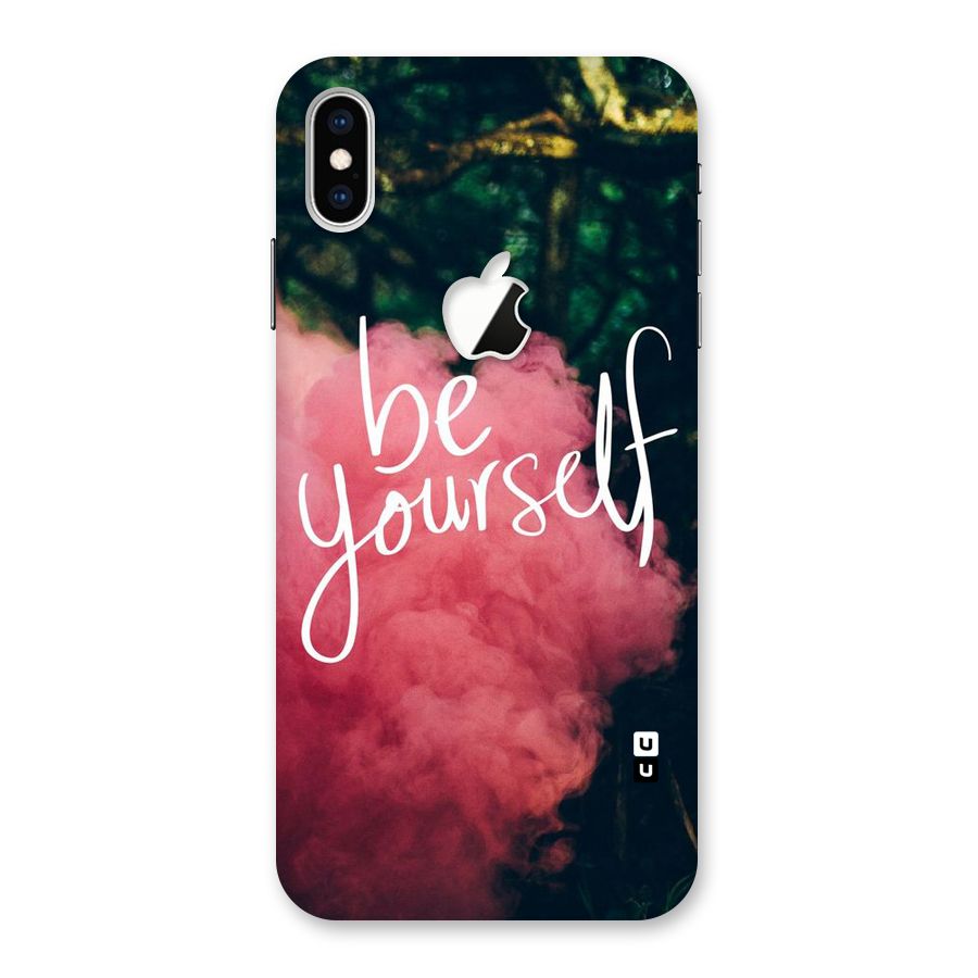 Be Yourself Greens Back Case for iPhone XS Max Apple Cut