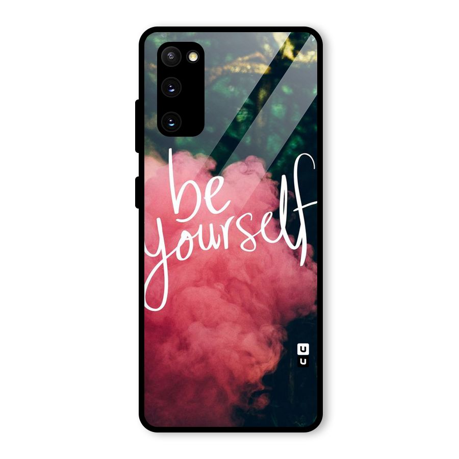 Be Yourself Greens Glass Back Case for Galaxy S20 FE 5G