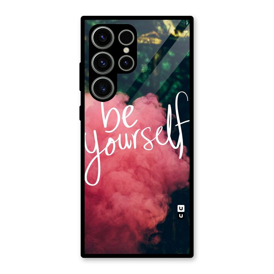 Be Yourself Greens Glass Back Case for Galaxy S23 Ultra