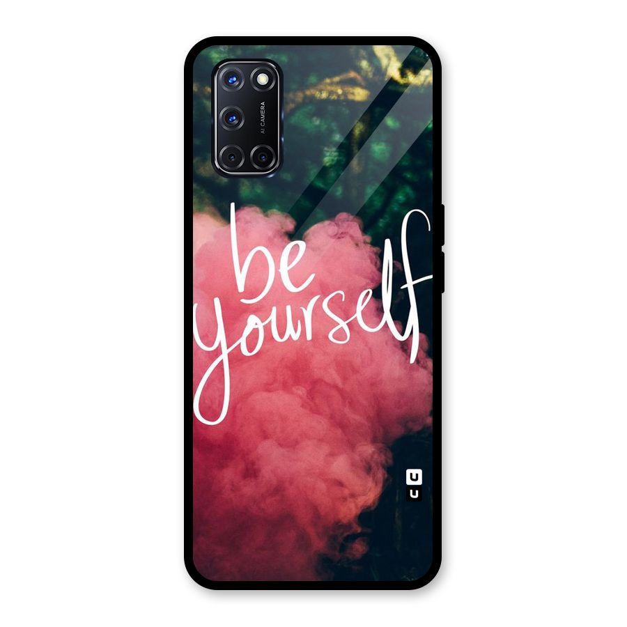Be Yourself Greens Glass Back Case for Oppo A52