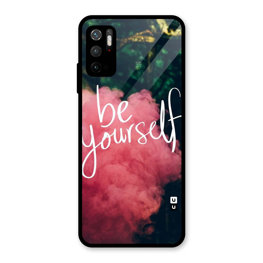 Be Yourself Greens Glass Back Case for Poco M3 Pro 5G