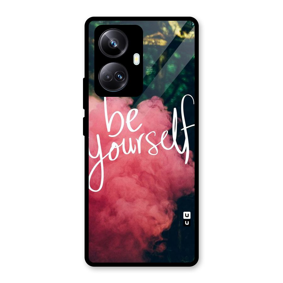 Be Yourself Greens Glass Back Case for Realme 10 Pro Plus