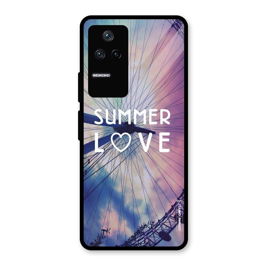 Beach Dreams Glass Back Case for Poco F4 5G