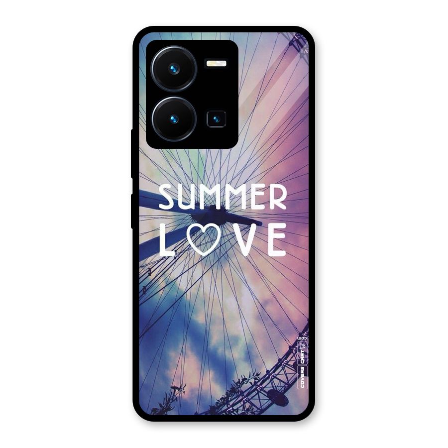 Beach Dreams Glass Back Case for Vivo Y35