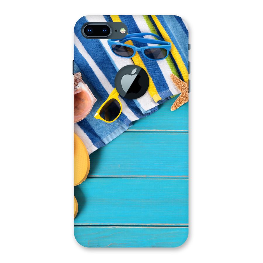 Beach Ready Back Case for iPhone 7 Plus Logo Cut