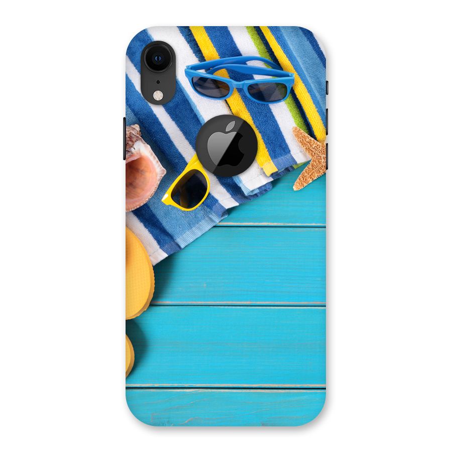 Beach Ready Back Case for iPhone XR Logo Cut