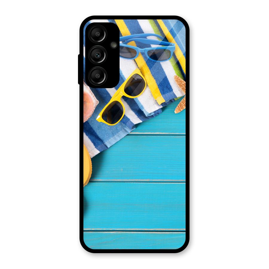 Beach Ready Glass Back Case for Galaxy A14 5G