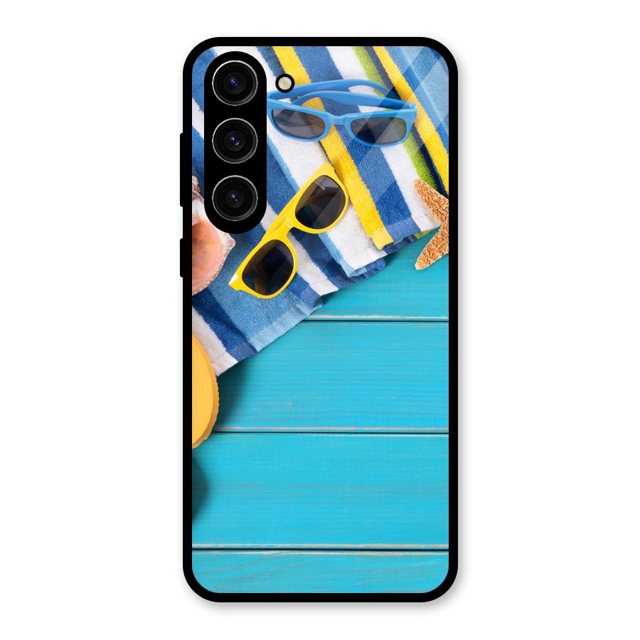 Beach Ready Glass Back Case for Galaxy S23 Plus
