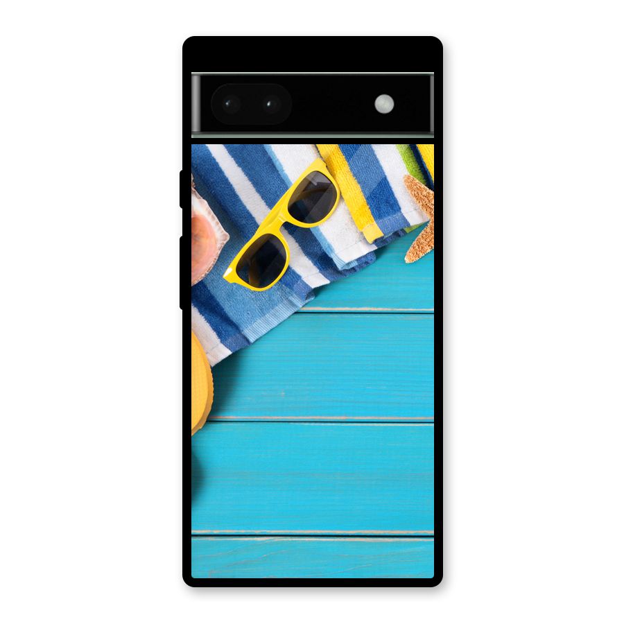 Beach Ready Glass Back Case for Google Pixel 6a