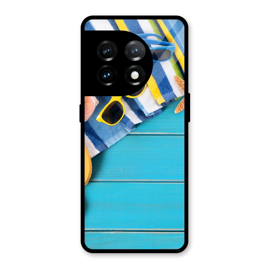 Beach Ready Glass Back Case for OnePlus 11