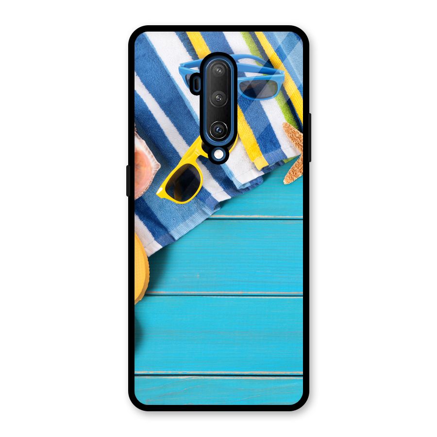 Beach Ready Glass Back Case for OnePlus 7T Pro
