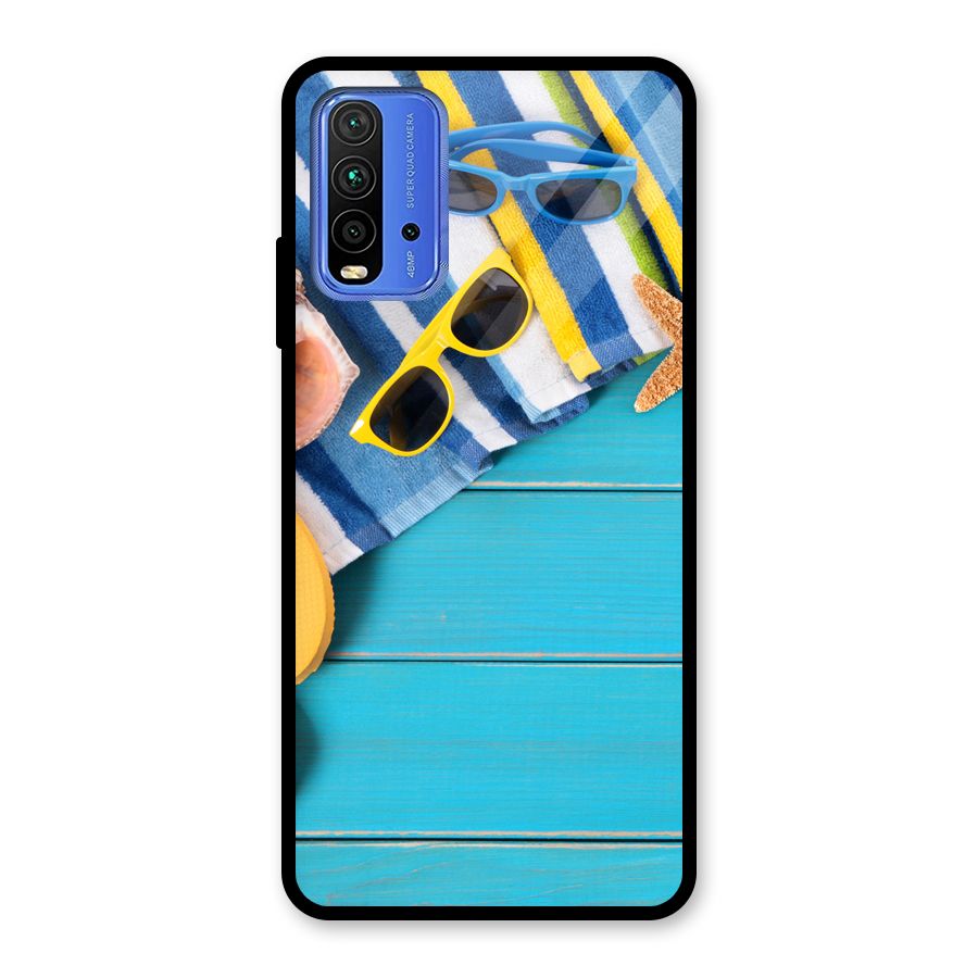 Beach Ready Glass Back Case for Redmi 9 Power