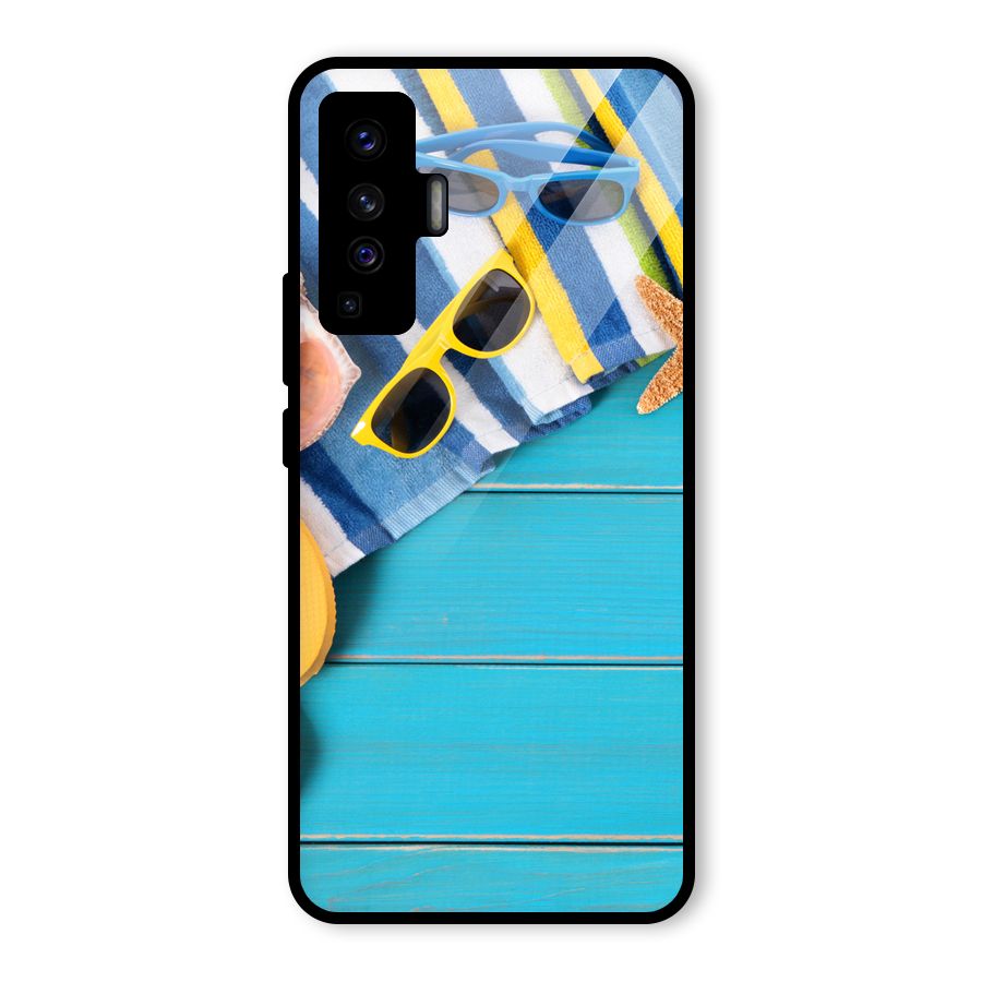 Beach Ready Glass Back Case for Vivo X50