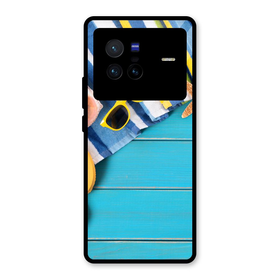 Beach Ready Glass Back Case for Vivo X80