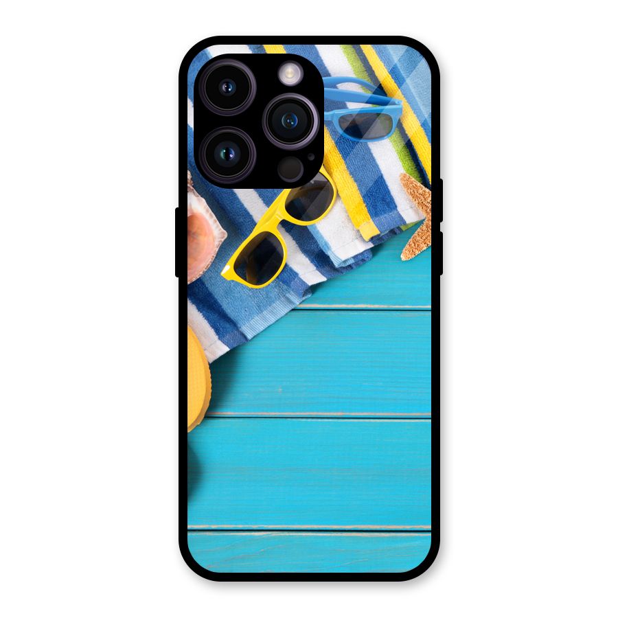 Beach Ready Glass Back Case for iPhone 14 Pro Max