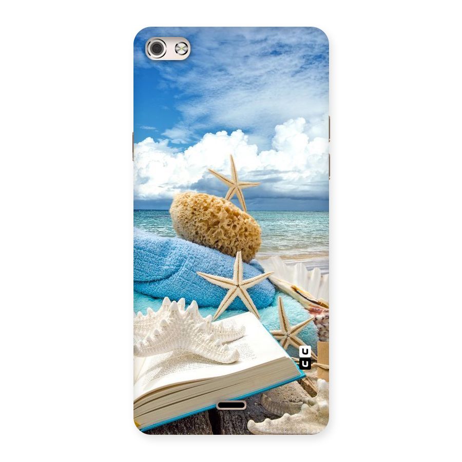 Beach Sky Back Case for Micromax Canvas Silver 5