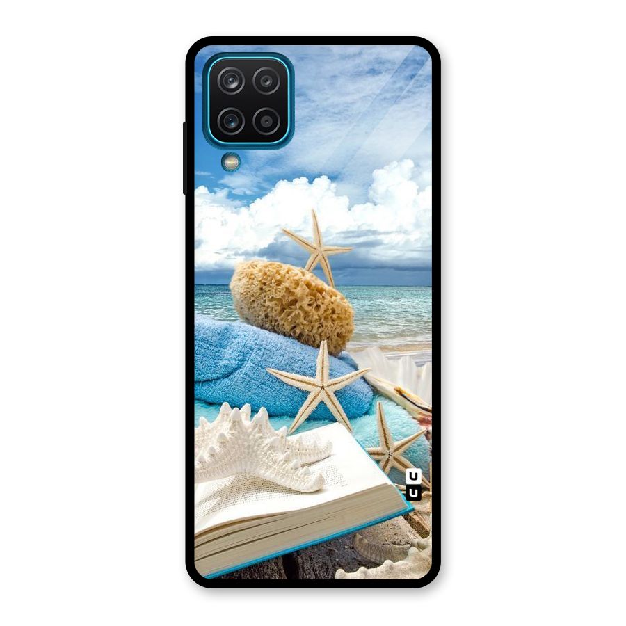 Beach Sky Glass Back Case for Galaxy A12