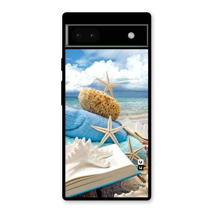 Beach Sky Glass Back Case for Google Pixel 6a