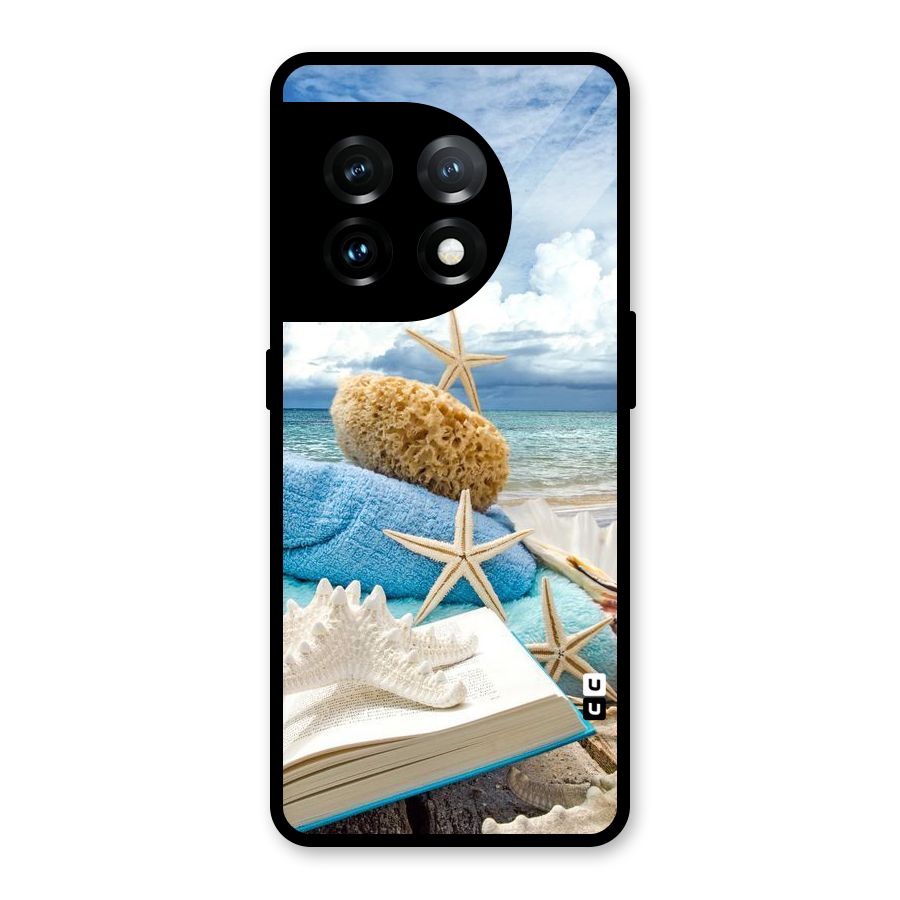 Beach Sky Glass Back Case for OnePlus 11
