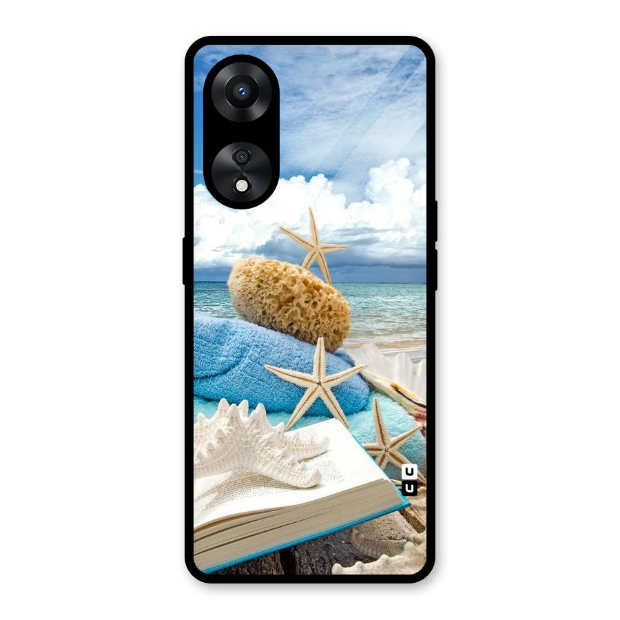 Beach Sky Glass Back Case for Oppo A78