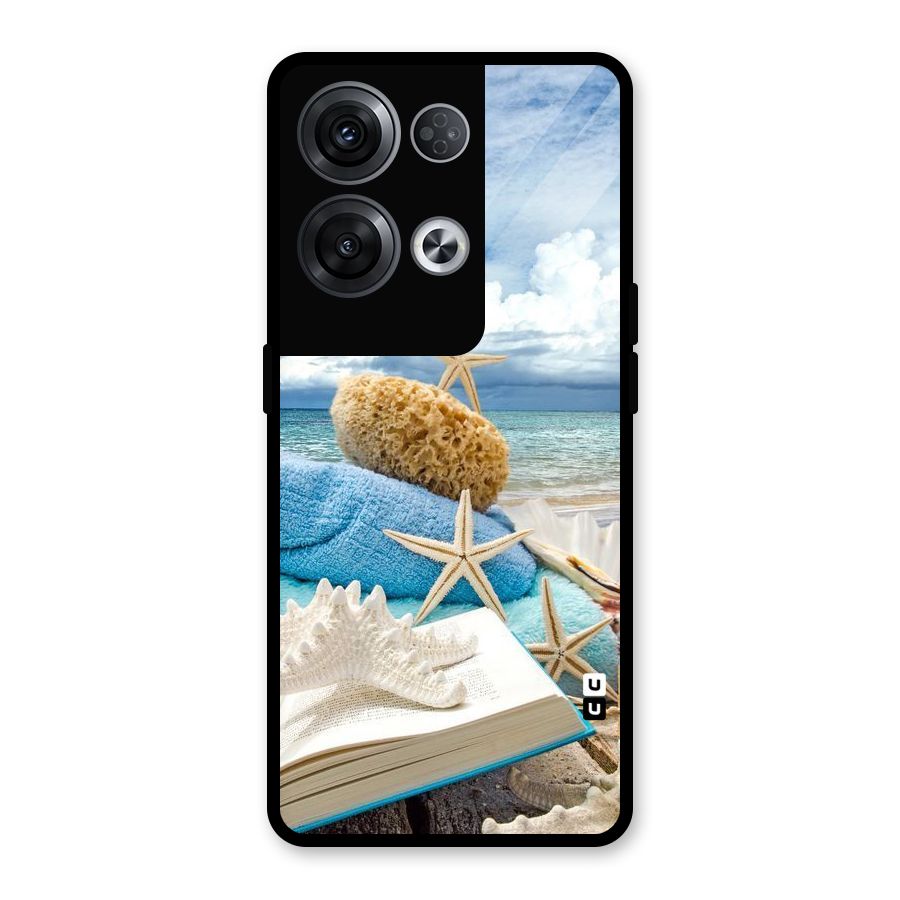 Beach Sky Glass Back Case for Oppo Reno8 Pro 5G