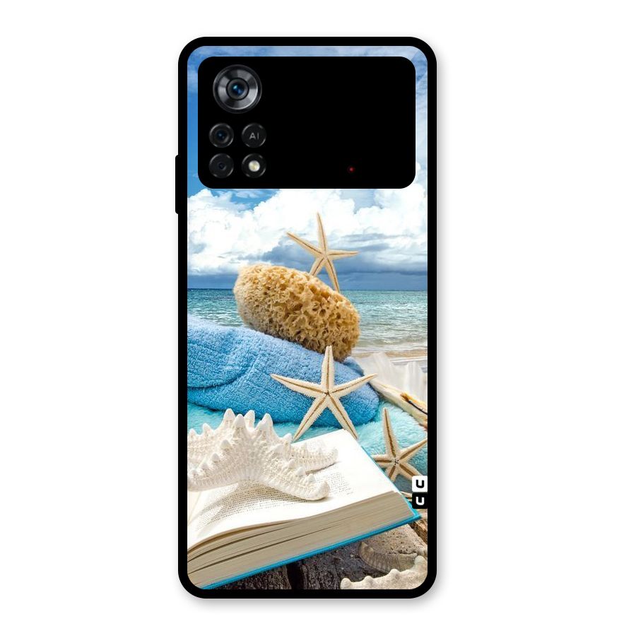 Beach Sky Glass Back Case for Poco X4 Pro 5G