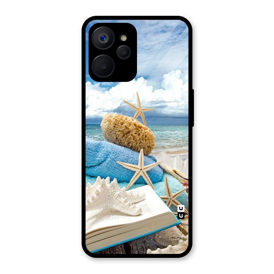 Beach Sky Glass Back Case for Realme 9i 5G
