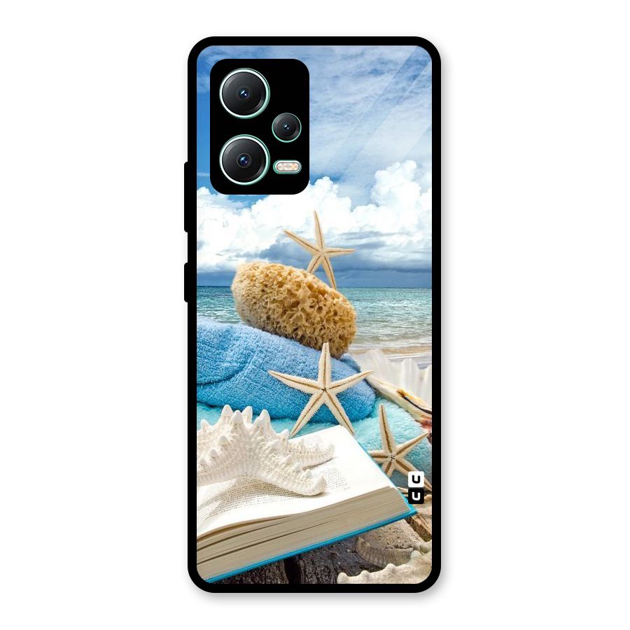 Beach Sky Glass Back Case for Redmi Note 12 5G