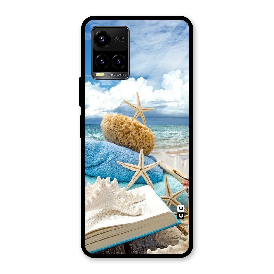 Beach Sky Glass Back Case for Vivo Y21A