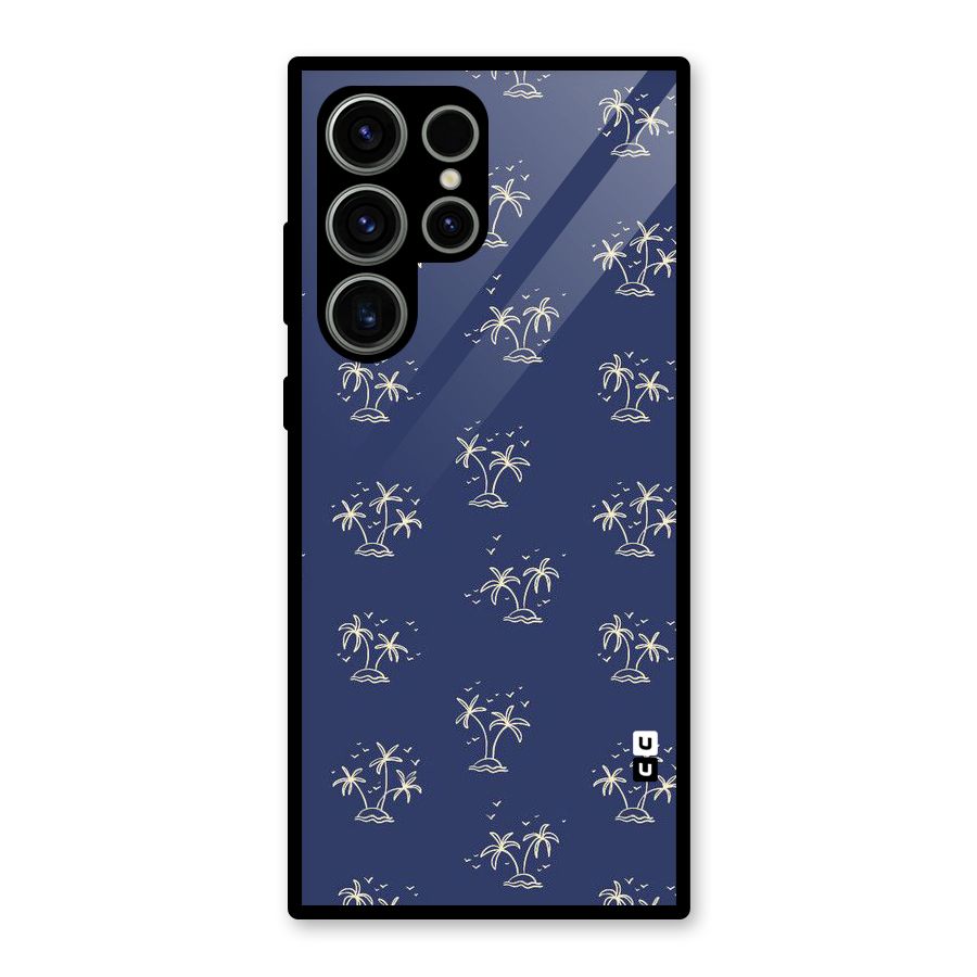 Beach Trees Glass Back Case for Galaxy S23 Ultra