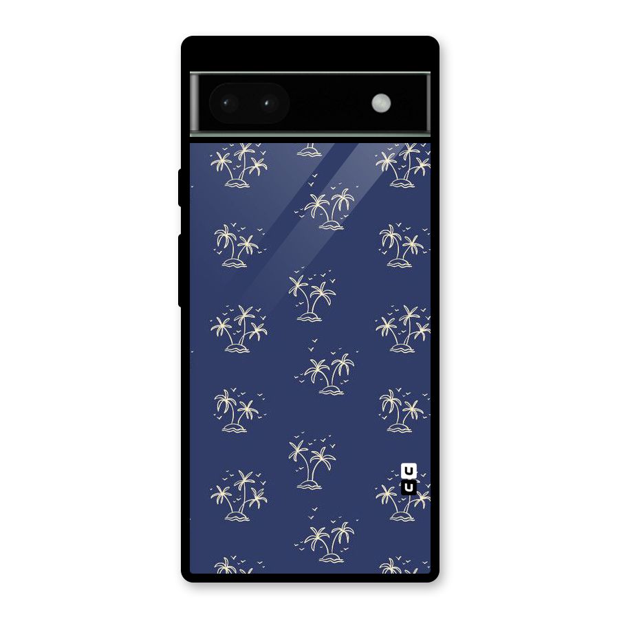 Beach Trees Glass Back Case for Google Pixel 6a