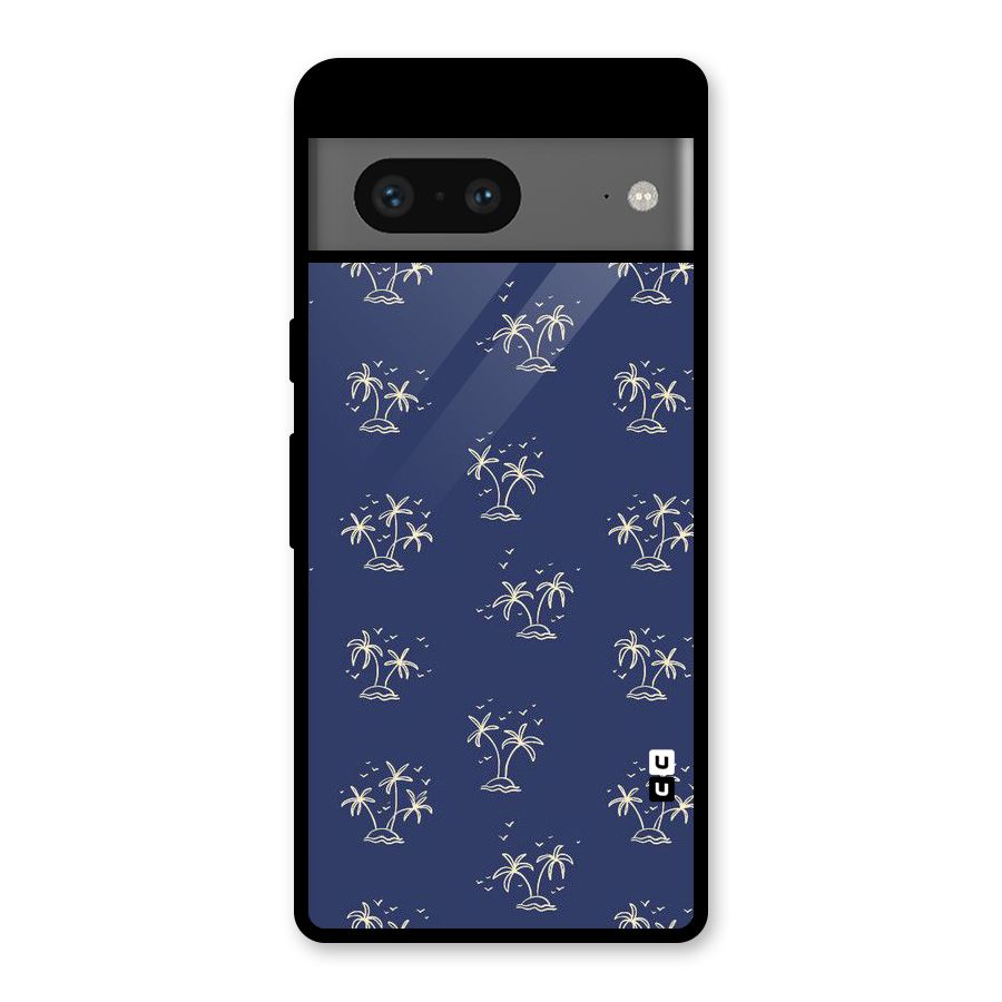 Beach Trees Glass Back Case for Google Pixel 7