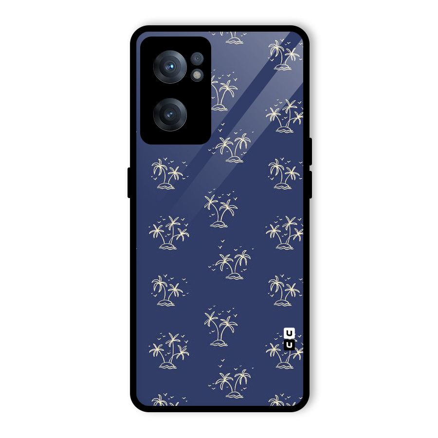 Beach Trees Glass Back Case for OnePlus Nord CE 2 5G