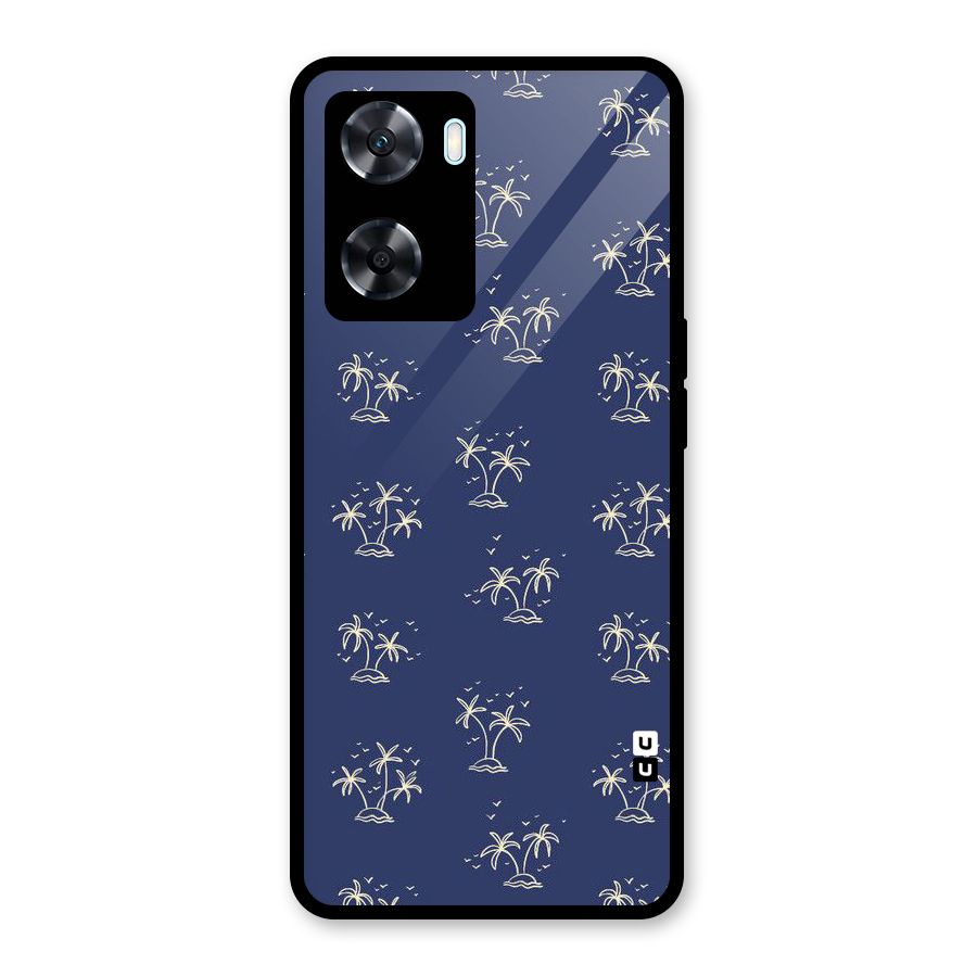Beach Trees Glass Back Case for Oppo A77