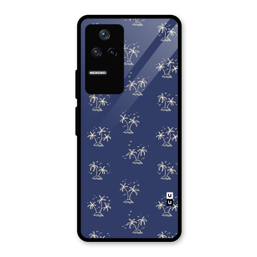 Beach Trees Glass Back Case for Poco F4 5G