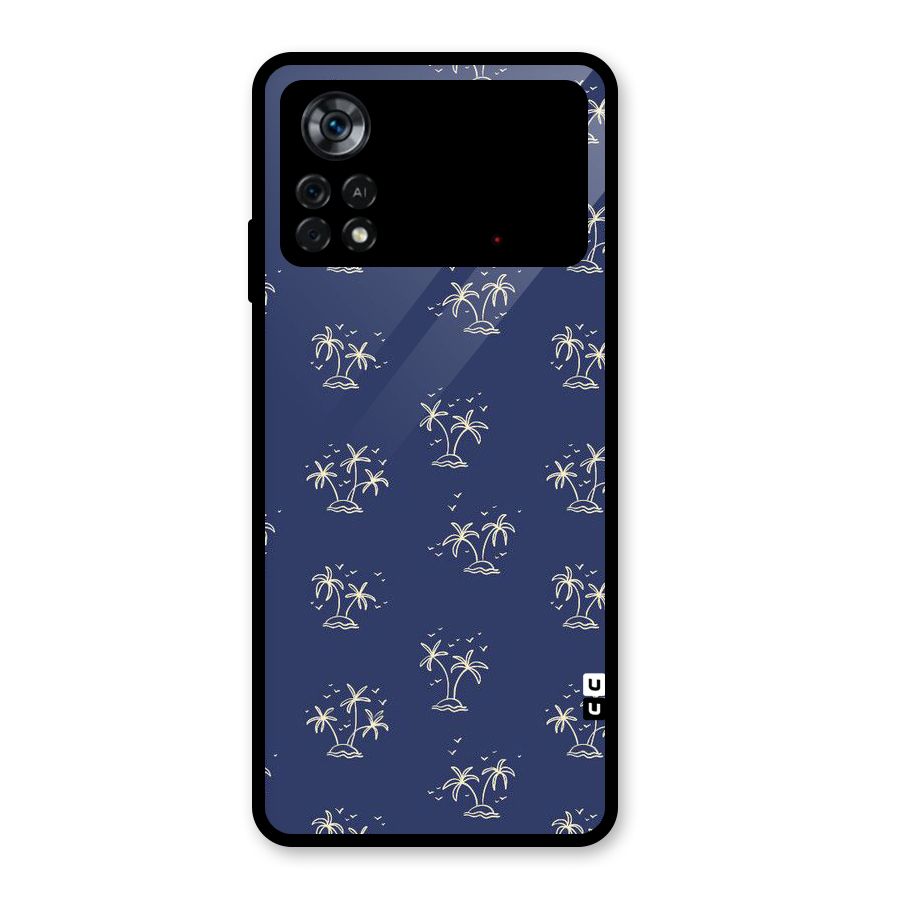 Beach Trees Glass Back Case for Poco X4 Pro 5G