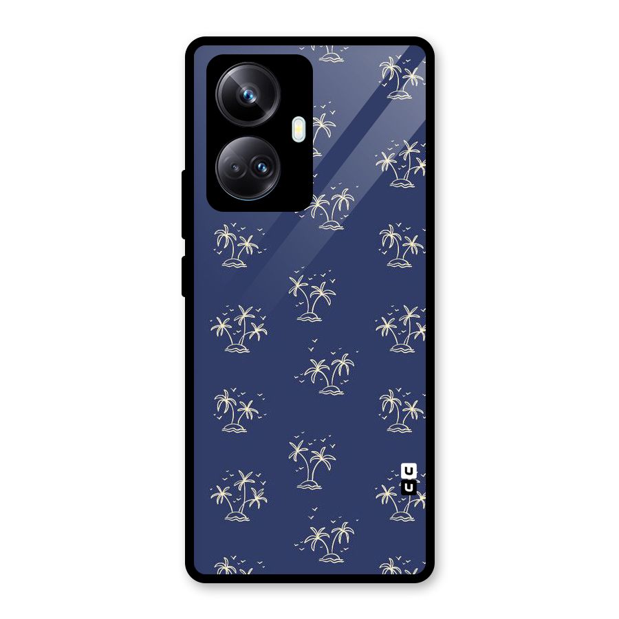 Beach Trees Glass Back Case for Realme 10 Pro Plus