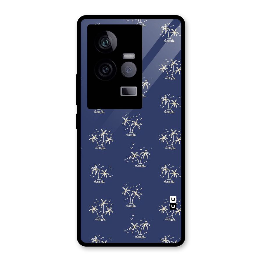 Beach Trees Glass Back Case for Vivo iQOO 11 5G