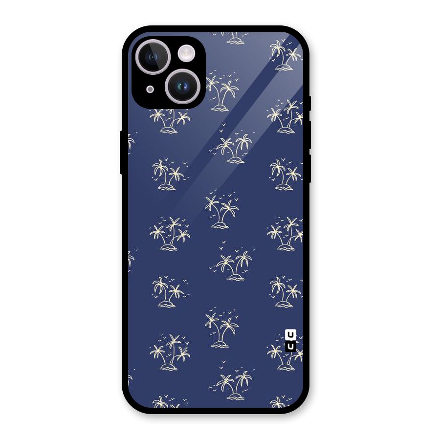 Beach Trees Glass Back Case for iPhone 14 Plus