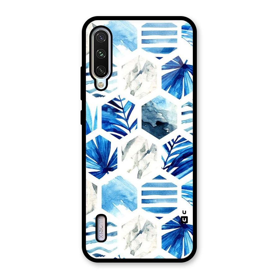 Beach Vibes Pentagon Design Glass Back Case for Mi A3
