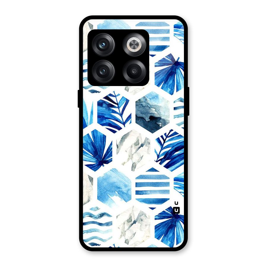 Beach Vibes Pentagon Design Glass Back Case for OnePlus 10T