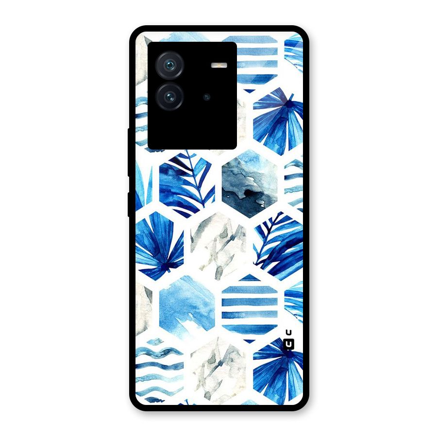 Beach Vibes Pentagon Design Glass Back Case for Vivo iQOO Neo 6 5G