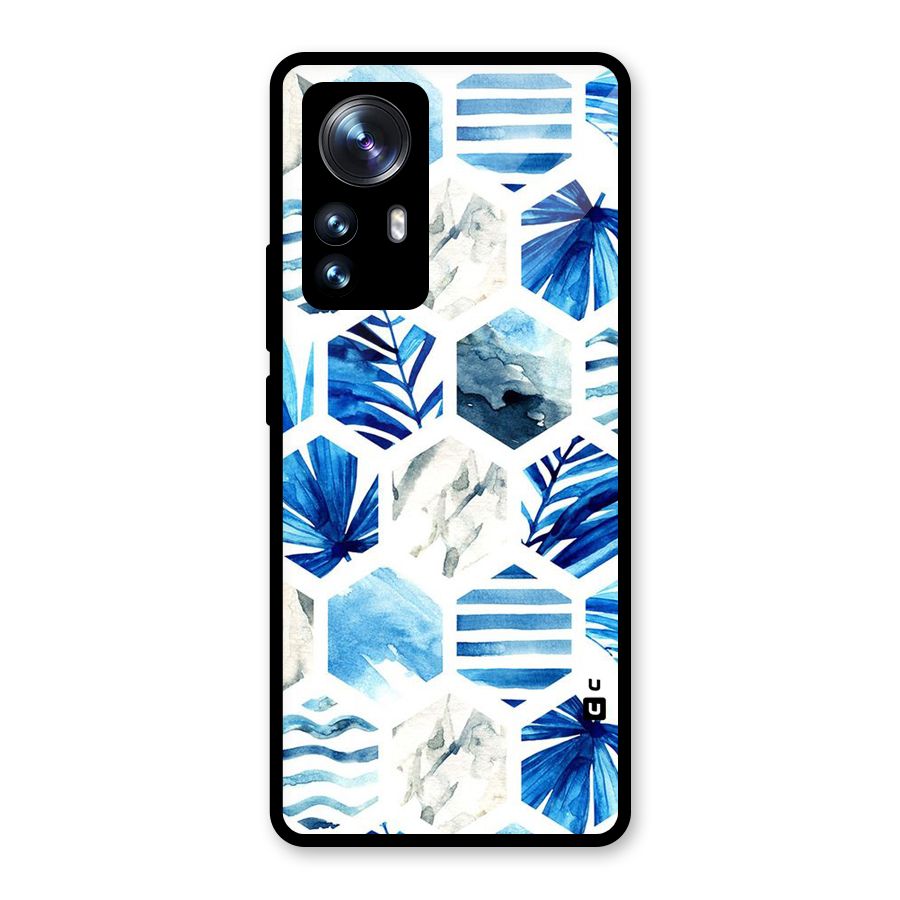Beach Vibes Pentagon Design Glass Back Case for Xiaomi 12 Pro