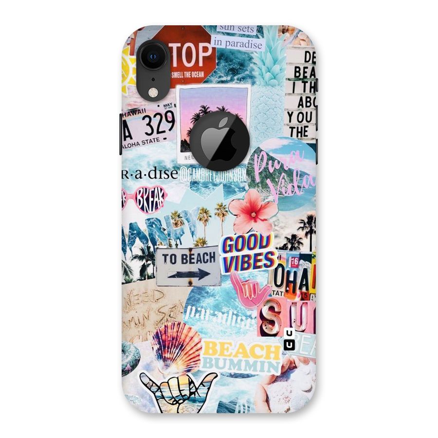 Beaching Life Back Case for iPhone XR Logo Cut
